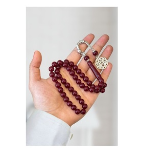 <b>Top</b> Selling <b>Maroon</b> Color Islamic Prayer Beads Wholesale Unique Religious Rosaries - Product Image 1