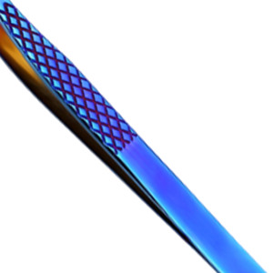 Pince à épiler en acier inoxydable à pointe en fibre, nouveau style, avec poignée diamant, faible MOQ, logo personnalisé, pince à épiler à 90 degrés pour extension de cils, vente en gros - Product Image 4