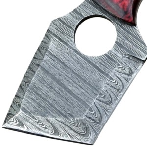 Cuchillo Multifuncional de Acero Damasco Recto de 7 Pulgadas, Hecho a Mano en Fábrica, OEM, de Alta Calidad, Precio Bajo al por Mayor, en Tendencia - Product Image 2