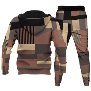 ชุดเซ็ตเสื้อผ้าผู้ชายสไตล์สตรีทแวร์สำหรับฤดูหนาว 2 in 1 พร้อมโลโก้สั่งทำพิเศษ  ชุดวอร์มแบบสวมใส่สบาย ระบายอากาศได้ดี กันลม  ย้อมสีแบบ Garment Dyed  กางเกงวอร์มสำหรับเล่นกีฬา - Product Image 3