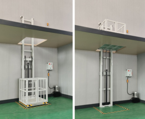 ลิฟท์บรรทุกไฮดรอลิก ZHONGXIANG ขนาดกะทัดรัด 500 กก. ใช้ไฟฟ้ากระแสสลับ ฐานราง 2 ล้อแข็ง รับประกัน 1 ปี สภาพใหม่ สำหรับโรงงาน - Product Image 4