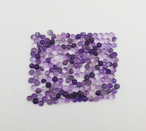 Ametyste naturelle, cabochon rond de 4 mm, pierre d'améthyste violette, pierre précieuse en vrac, prix de gros, lot en vrac pour la fabrication de bijoux - Product Image 6
