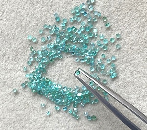 Piedra de turmalina Paraiba verde natural de 3.50 quilates, corte redondo, para la elaboración de joyería fina. - Product Image 1