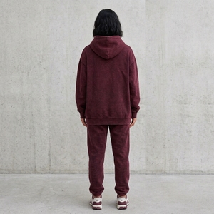 Ensemble de sweat-shirt à capuche pour femme Twin City, en mélange de coton polaire, décontracté, pour l'automne, avec poches et logo imprimé - Product Image 4