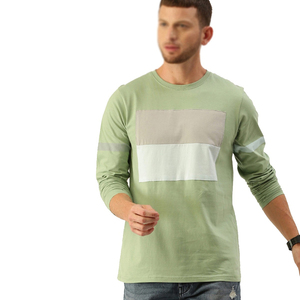 T-shirt homme 100% coton, poids lourd, haute qualité, anti-plis, manches longues, imprimable, populaire. - Product Image 1