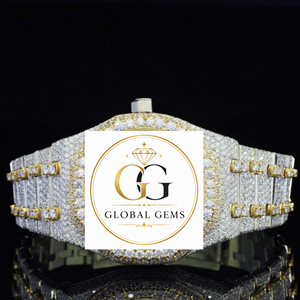 Hot Sale Luxury Fully Iced Moissanite Diamond Watch <b>Chronograph</b> Design Hip Hop Style Stainless Steel Band Available for Sale - Product Image 3