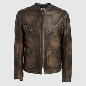 Chaqueta de Cuero PU Transpirable Personalizada para Hombre, Chaqueta Informal de Invierno, Ecológica, Ligera, de Alta Calidad, con Estampado de Camuflaje - Product Image 5