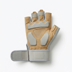 Gants de musculation respirants pour hommes avec support de poignet réglable, paume antidérapante, pour entraînement en salle de sport et fitness - Product Image 2