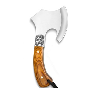 Mini Axe Stainless Steel Outdoor Hatchet Small Hand Tool for Camping Garden and Household <b>Wood</b> Chopping Use Viking Hunting Axe - Product Image 3