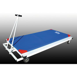 Carrito de Gimnasio Horizontal Resistente Stag Iconic con Ruedas para Almacenamiento y Transporte Fácil de Colchonetas - Product Image 1
