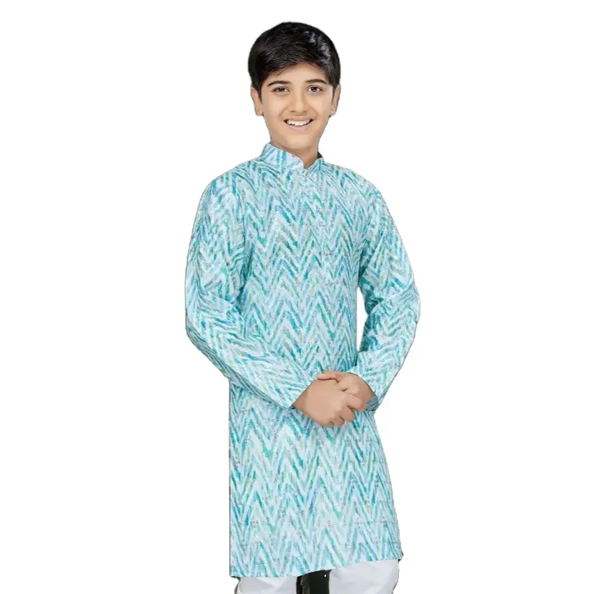 Men Clothes Kurta Malaysia Designer Kids Kurta Designs for Men with Color Combination Kids for Children India & Pakistan Boys