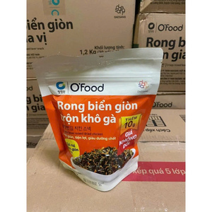 Alga crujiente mezclada con pollo deshidratado – O'Food 40g/paquete, delicioso snack coreano de algas, perfecto con arroz (al por mayor) - Product Image 2