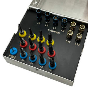 Jeu d'embouts de forage manuels en acier inoxydable de haute qualité, antirouille, pour osseodensification, avec embouts de fixation et instruments pour système d'implantation - Product Image 6