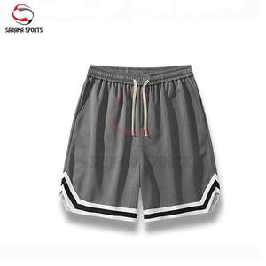 กางเกงบาสเก็ตบอลตาข่ายโพลีเอสเตอร์ทรงครอปพิมพ์ลายโลโก้แบบซับลิเมชั่นสำหรับผู้ชาย - Product Image 1