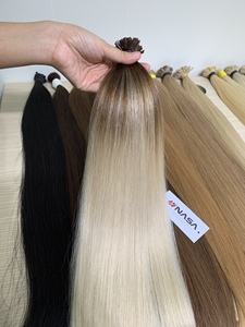 ผมแท้เวียดนามเกรดพรีเมียม 1 กก. คุณภาพ 100% ความยาว 22-26 นิ้ว สีบลอนด์ PLA # 613 สำหรับเคราติน-ทิป นาซ่า แฮร์ รุ่นแอนดี้ - Product Image 6