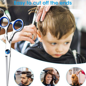 High Quality Stainless Steel <b>Barber</b> Scissors <b>Set</b> Professional Hair Cutting Thinning Salon Shears Kit Lightweight for Grooming - Product Image 5