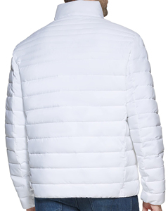Veste matelassée pour homme en gros, logo personnalisé, impression OEM, veste d'hiver personnalisée pour homme, veste matelassée à bulles avec poches - Product Image 4