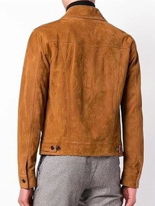 เสื้อแจ็คเก็ตหนังกลับผู้ชายแบบ Trucker - Product Image 4