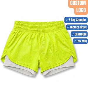 Shorts de sport pour femmes, taille haute, pour l'entraînement et le fitness - Product Image 1