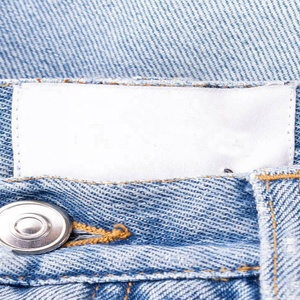 Jean en denim indigo clair pour homme, coupe droite, à ourlet effiloché et délavage décolorant, modèle Workshop, pour l'approvisionnement en gros - Product Image 5