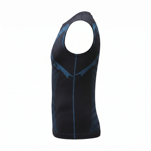 Débardeur de sport personnalisé pour homme, respirant, tricoté, séchage rapide, polyester, élasthanne, sportif, entraînement, fitness, fabricant OEM - Product Image 4