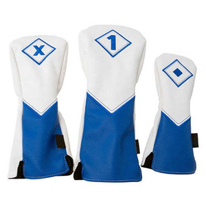 Service OEM, housses de tête de club de golf personnalisées avec logo brodé, ensemble de housses de tête de club de golf en cuir véritable de haute qualité à vendre - Product Image 5
