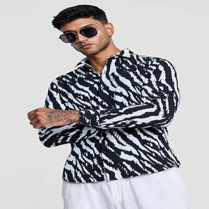 Marque de luxe décontracté affaires Plaid chemise à manches longues pour hommes robe slik Bur berry hommes chemise de haute qualité - Product Image 1