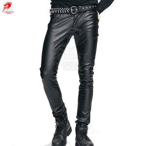 กางเกงหนังผู้ชายคุณภาพพรีเมียม วัสดุทนทาน ดีไซน์ทันสมัย เหมาะสำหรับใส่ลำลองและขี่มอเตอร์ไซค์ สวมใส่สบาย - Product Image 4