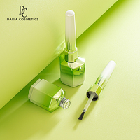 Flacon en verre de 12 ml pour vernis gel UV, avec pinceau, personnalisable avec logo, finition électrolytique verte, emballage de luxe