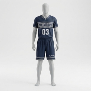 Ma-Attiera Ensemble Maillot et Short de Basketball pour Homme, Numéro 03, Impression par Sublimation, Polyester Respirant, Tenue d'Équipe Adulte - Product Image 1