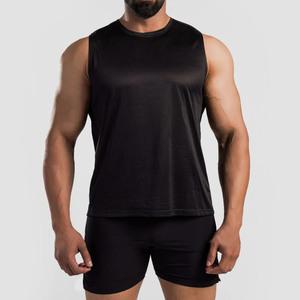 Custom Wholesale <b>Mens</b> Gym Tank Top Custom Logo Solid Color Sleeveless Running & Fitness <b>Singlet</b> Decoration with Mesh - Product Image 1
