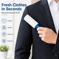 Rouleau anti-poils pour animaux de compagnie, 5 recharges, 300 feuilles collantes pour vêtements, meubles, tapis, rouleau collant pour enlever les poils d'animaux