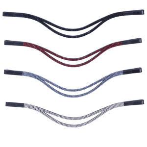 Diadema de cuero OEM de buena calidad para caballo, lo último en diademas acolchadas de cuero con canal vacío a precio económico - Product Image 1