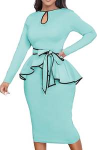 Robe Polo Sportive Formelle pour Femme - Coupe Ajustée Moulante - Vêtement Féminin à Manches Courtes avec Nom de Marque Personnalisé - Product Image 2