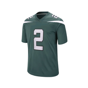 Nouvelle arrivée, maillot de football américain, impression numérique, tissu en maille polyester, séchage rapide, manches courtes, col rond, fermeture à boutons - Product Image 1
