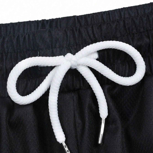 Pantalones Cortos Deportivos para Hombre, Negros, con Estampado de Calavera, Cintura Media, Elásticos, de Secado Rápido, Tejido de Poliéster y Algodón - Product Image 6