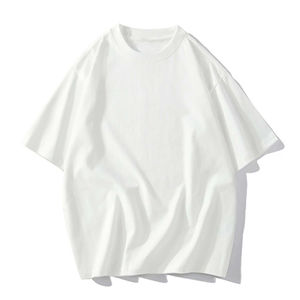 T-shirt pour homme de haute qualité, séchage rapide, respirant, coupe ample, décontracté, surdimensionné, 100% coton, motif uni, personnalisable, jersey 220g - Product Image 4