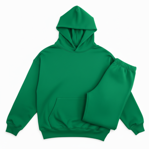 ชุดเซ็ตเสื้อฮู้ดดี้และกางเกงจ็อกเกอร์ลำลองสำหรับฤดูหนาว แบบยูนิเซ็กซ์ ล้างสีแบบแอซิดวอช ระบายอากาศได้ดี แต่งลูกปัด ไซส์พลัส แบบกลับด้านได้ 65% - Product Image 1