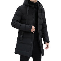 Veste matelassée décontractée pour homme, grande taille, avec capuche, doublure polaire, imperméable, fermeture éclair, réversible, coupe classique
