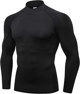 Camiseta Deportiva de Compresión de Manga Larga para Hombre, Color Rojo, Secado Rápido, Capa Base Atlética para Entrenamiento en Gimnasio - Product Image 3