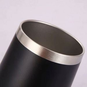 Gobelet à vin en acier inoxydable à double paroi isolé sous vide de 12 oz en forme d'œuf avec couvercle - Cadeau promotionnel personnalisé - Product Image 2