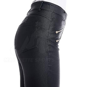 Pantalon en cuir pour femme haute performance, design élégant, confortable, cuir véritable souple, matière durable pour l'extérieur - Product Image 4