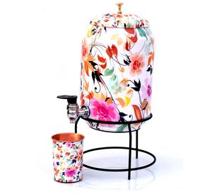 ตู้กดน้ำทองแดงสุดหรูและตู้กดน้ำพร้อมแก้วสำหรับเครื่องดื่ม พร้อมขาตั้ง สำหรับโรงแรม บุฟเฟ่ต์ และใช้ในบ้าน - Product Image 2