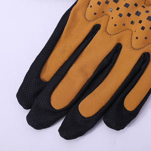 Gants de motocross en cuir antidérapants, imperméables, coupe-vent, avec protection complète des doigts, écran tactile et sangle de poignet réglable - Product Image 4