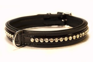 Premium Leather <b>Collar</b> with Reinforced Stitching and Metal Hardware from Divine International - Product Image 5