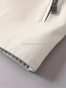 Nouveauté Veste en cuir personnalisée à la mode pour hommes Nouveau style 2024 Vente directe d'usine Veste en cuir pour hommes - Product Image 5