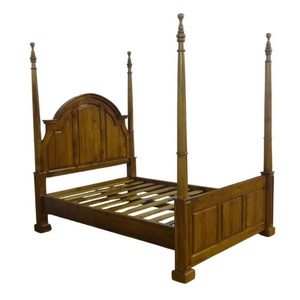 Bốn Fosters Khung Giường Làm Bằng Indonesia Gỗ Tếch Giường Tán Giường Trong Châu Âu Phong Cách Nhà Và Phòng Ngủ Đồ Nội Thất - Product Image 4