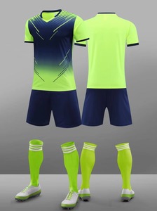 Men Soccer Jersey Set Sublimated Gradient Color Short Sleeve <b>Moisture</b> Wicking Uniform With Shorts <b>Socks</b> Shoes - Product Image 5