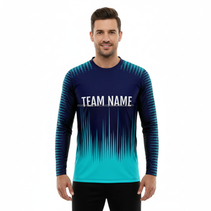 T-shirt à manches longues pour homme personnalisé, doux, respirant, léger, impression sérigraphique - Product Image 3