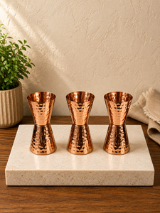 Short Glass Hammered Plain Hammered Pure Copper Luxury Customizable Customized Packaging Home Dining Office - Product Image 5